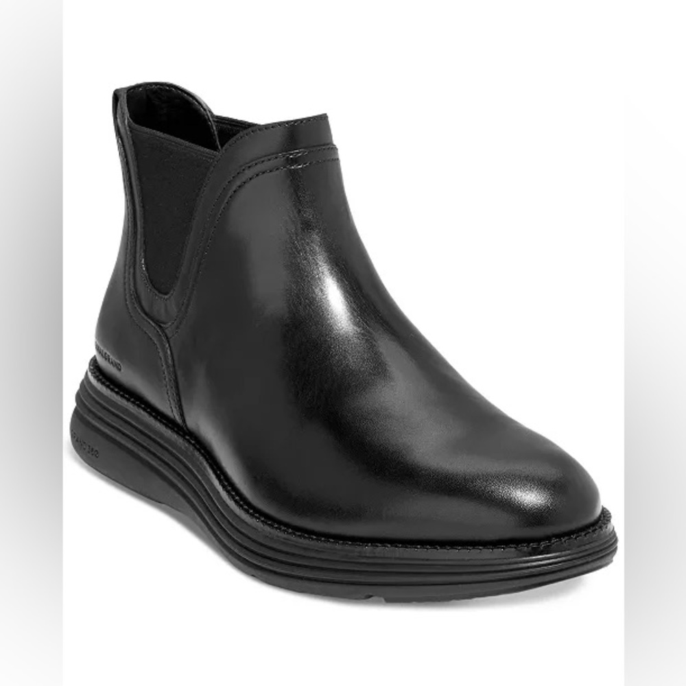 Cole Haan OriginalGrand Ultra Black Chelsea Boots Sz 9.5 fit more like 10.5 BNWB